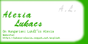 alexia lukacs business card